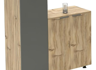 Arbeitszimmer Aktenschrank Schrank Doppelt Hochschrank Holz Kommode