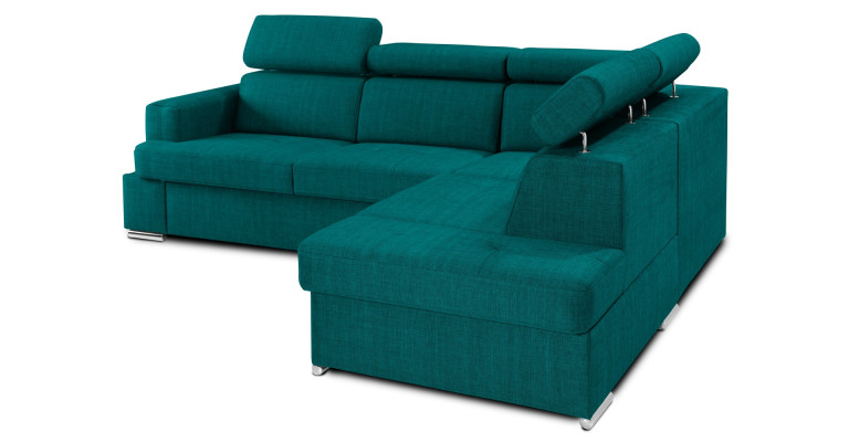 Moderný L-tvarovaný gauč s funkciou postele