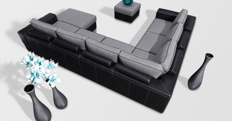 U-kavč z funkciou postele