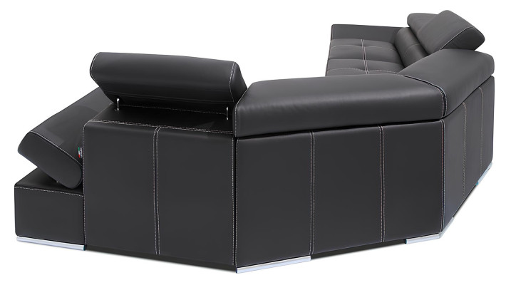 Moderná rohová sedacia súprava z 100% kože