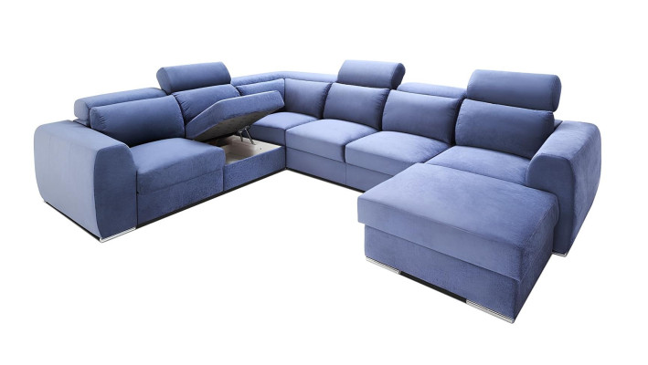 Moderný U-tvarovaný gauč