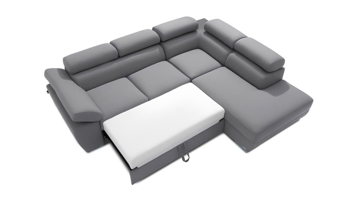Moderná rohová sedacia súprava s lôžkom a úložným priestorom
