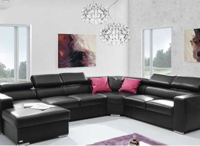 XXL sedacia súprava z mäkkou pravou kožou 100% do obývačky
