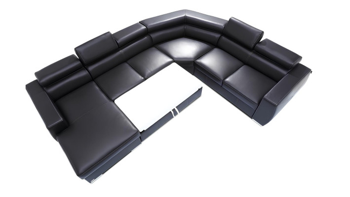 XXL sedacia súprava z mäkkou pravou kožou 100% do obývačky