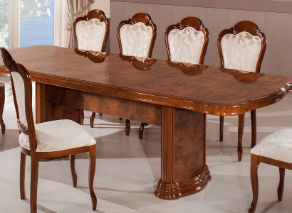 Klasický 9-dielny set stolov a stoličiek Luxusný nábytok Nový