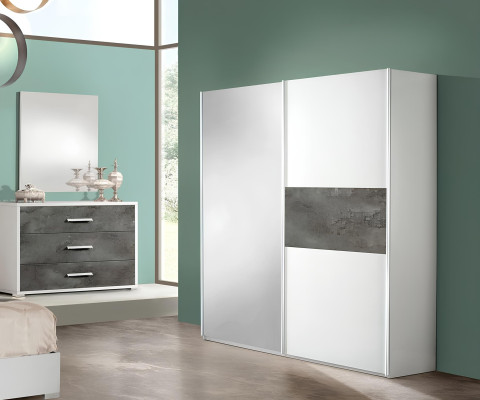 6-dielna súprava spálne, nočná skrinka, skriňa, komoda, zrkadlo, svadobná, nová