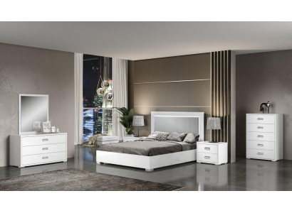 Moderná luxusná biela drevená komoda