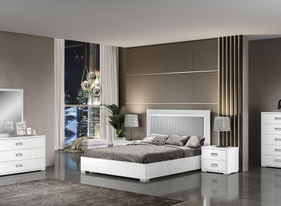 Moderná luxusná biela drevená komoda