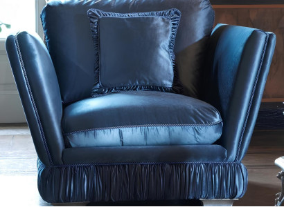 Kreslo s čalúnením dizajnéra textilu jednosedák čalúnený sof velvet