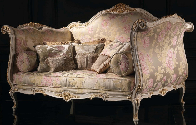 Dizajnová sedacia súprava pre 4 osoby, kreslo, zamatová tkanina v 4 častiach, klasický nábytok