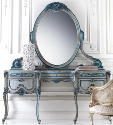 Konzolná skriňa stenná misa klasická konzolná misa s zrkadlom luxusná