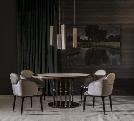 Okrogla talianska baročna miza