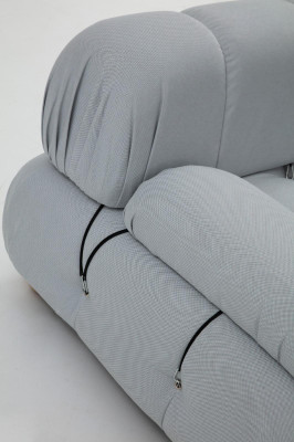 Sedacia súprava do obývačky, textília, sivá, moderná, polyester, dizajn