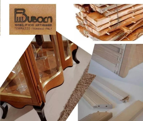 Luxusná drevená vitrína bočná skriňa dizajnérskej skrine talianskeho nábytku