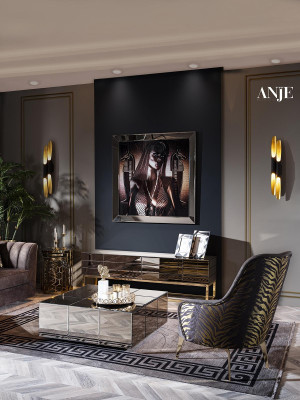 Luxusný gauč komplet RTV TV stojan trojsed