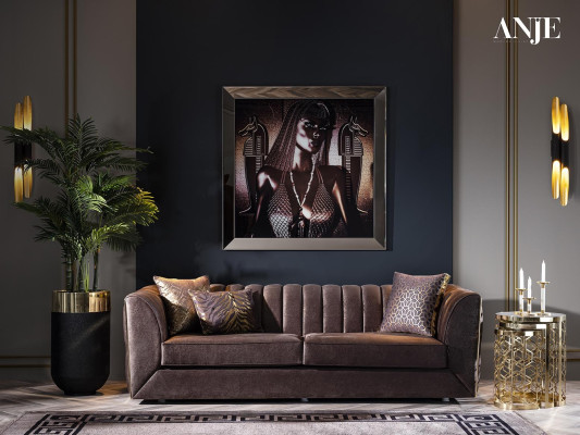 Moderný luxusný súprava pohovky z nehrdzavejúcej ocele do obývačky nová