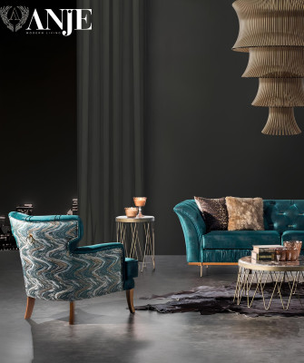 Luxusný dizajn stola do obývacej izby, individuálny stôl, čalúnený nábytok, nový