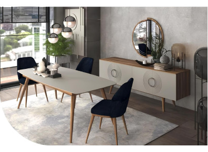 Moderný 6-dielny jedálenský nábytok