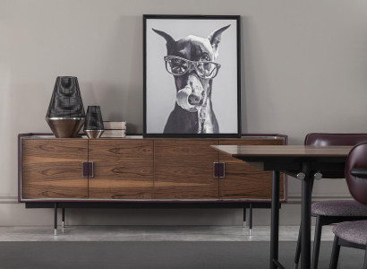 Luxusná čalúnená stolička, loft štýl, sivá, kožená kuchynská stolička