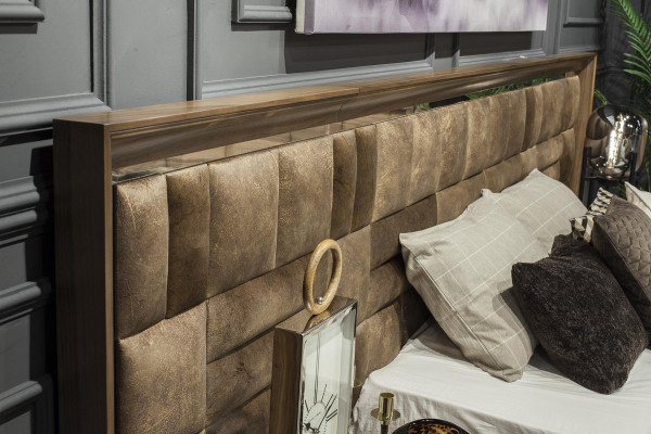 Luxusná posteľ 160x200 hotelový nábytok s poťahom