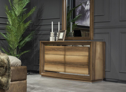 Moderná skriňa na uskladnenie + zrkadlo na luxusné uskladnenie