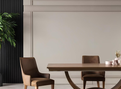 Luxusná kožená stolička s hnedým koženým vzorom