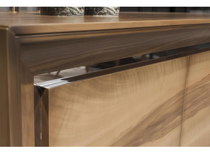 Luxusný jedálenský stôl so stoličkami, nočná skrinka, 7 kusov