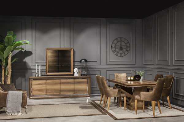 Luxusný jedálenský stôl 207x101cm v elegantnom lesku