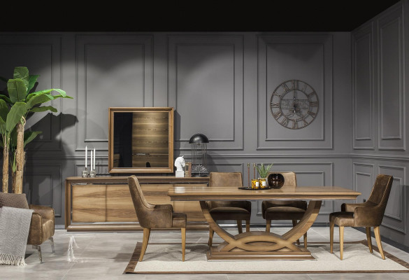 Luxusný jedálenský stôl 207x101cm v elegantnom lesku