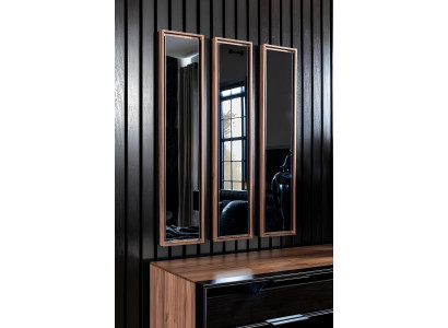 Kompletná posteľná súprava Perfect s čiernou posteľou a nočnou lampou, 8 kusov.