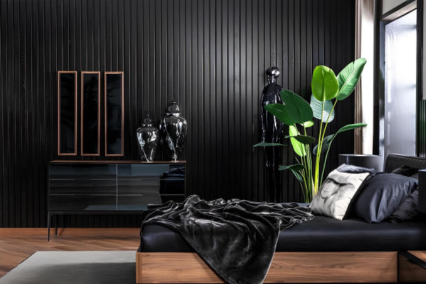 Luxusná spálňová nábytková súprava, kompletná súprava, skriňa, posteľ