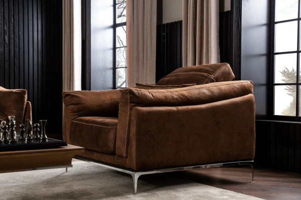 Moderná, mäkká, prémiová, pohodlná kávová stolička pre jednu osobu