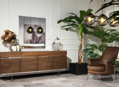 Súprava jedálenského stola so 4 stoličkami, trvalá, zrkadlo