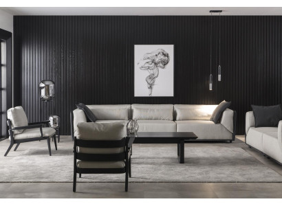 Luxusný stôl s čiernou štruktúrou