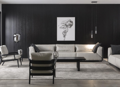 Luxusný stôl s čiernou štruktúrou