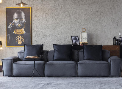 Mäkká pohovka dĺžky 300 cm