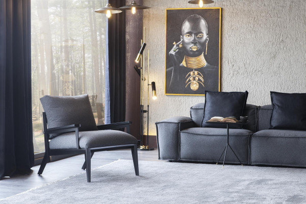 Súprava dvoch kusov Pohovka + Kreslo Pohodlné a mäkké Moderné luxusné nové