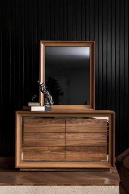 Ideálny nábytkový set pre hotel, pohodlná posteľ, skriňa, 6 dielov