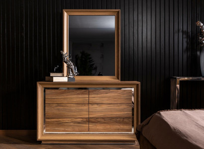 Moderná komoda + zrkadlo s praktickým úložným priestorom