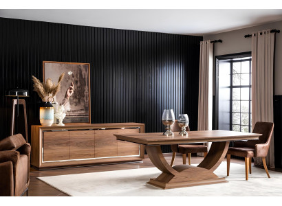 Hnedá skriňa 218 cm