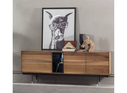 Sada čierneho moderného kuchynského nábytku 8 dielov