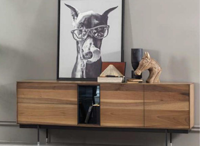 Sada čierneho moderného kuchynského nábytku 8 dielov