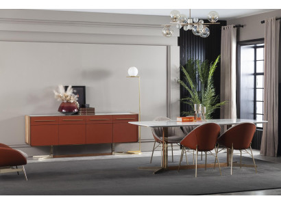 Luxusný taliansky jedálenský stôl so 4 stoličkami