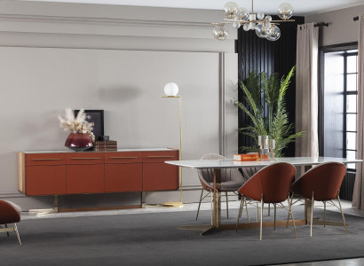 Luxusný taliansky jedálenský stôl so 4 stoličkami