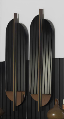 Moderná komoda s zrkadlom