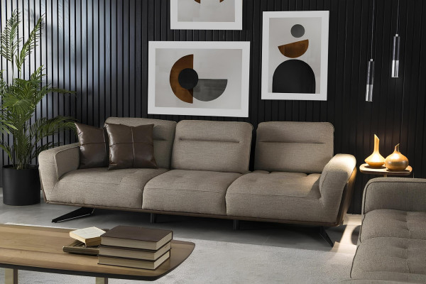 Praktická a priestranná rohová sedacia súprava 260cm Textília