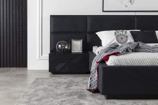 Luxusná spálňa s nábytkom z skrine, nočnými stolíkmi a 2 nočnými stolíkmi, 5 dielov.