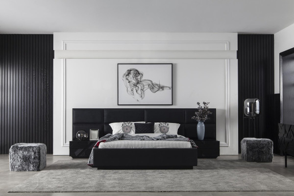 Luxusná nočná skrinka so sklenenými povrchmi