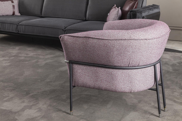 Moderný taliansky gauč pre 3+1 osoby sivý