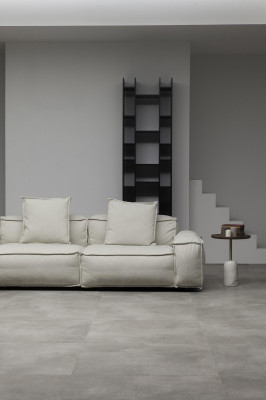 Moderná rohová sedacia súprava v rustikálnom štýle